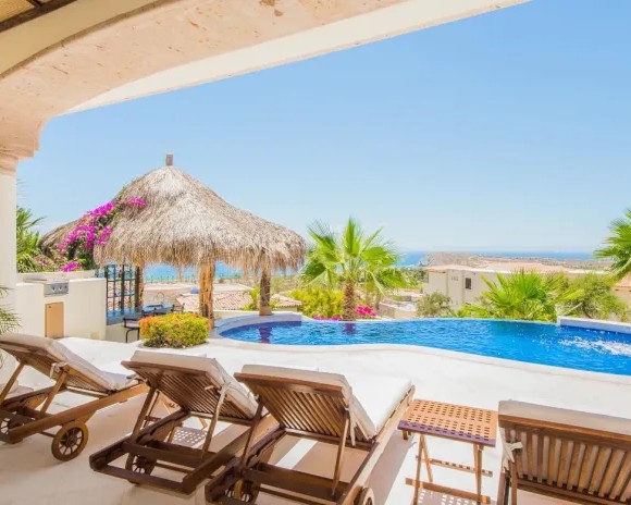 Bugambilias inland home with golf and ocean views at Cabo Real, Los Cabos