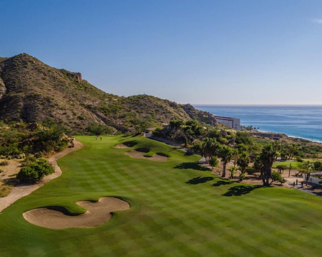 Aerial view of the Cabo Real coastline on the Cabo Corridor, Los Cabos
